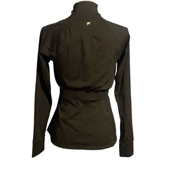 Fabletics Full Zip Long Sleeve Mock Neck Trinity Performance Jacket Black XS - Picture 7 of 8